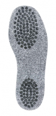 Damenheimschuh Schurwolle mit Filzsohle und Anti-Rutsch-Noppen
