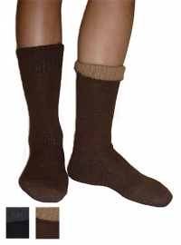 Socken aus 98% Alpakawolle - reversible