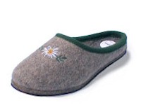 Wollfilz-Pantoffel mit Stickerei