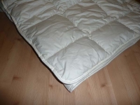 Erzstef Leichtes Kinder-Sommersteppbett, 70% Alpakawolle, 100 x 135 cm, 500 g