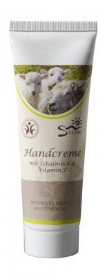 Saling BDIH zertifizierte Handcreme mit Schafmilch und Vitamin E