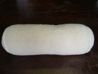 Erzstef Kissenhülle für Nackenrolle mit Alpakawolleinlage versteppt, 40 x 15 cm